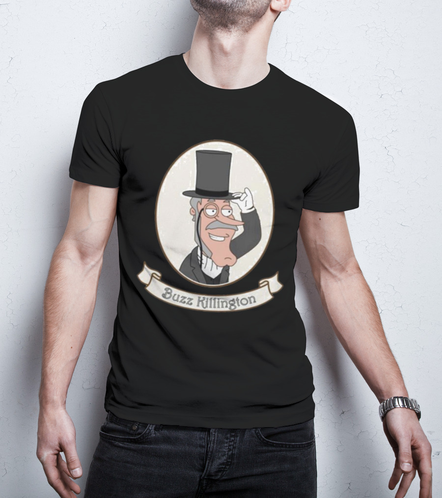 Buzz Killington Family Guy Character In Formal Attire With Top Hat T-Shirt