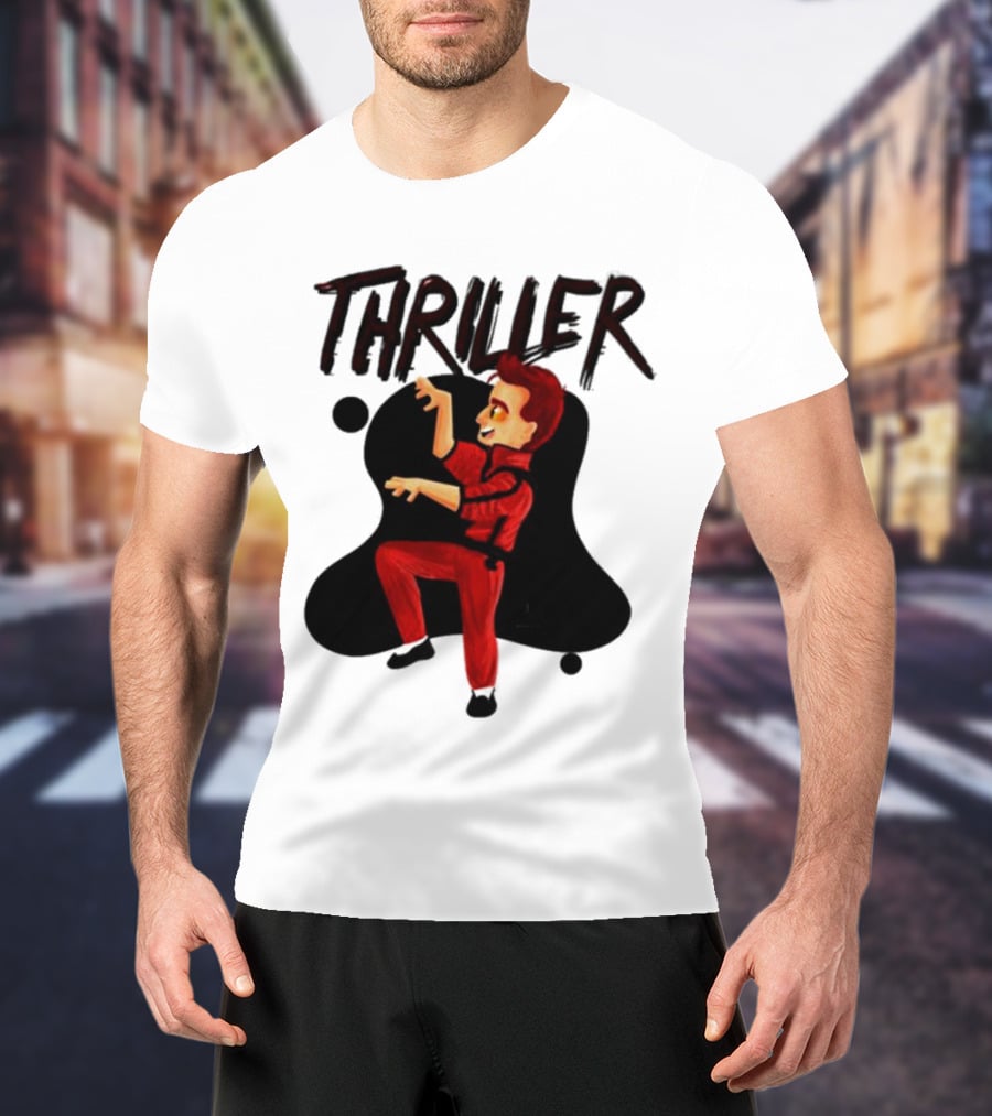 Crowley Thriller Cartoon Dance Good Omens T-Shirt