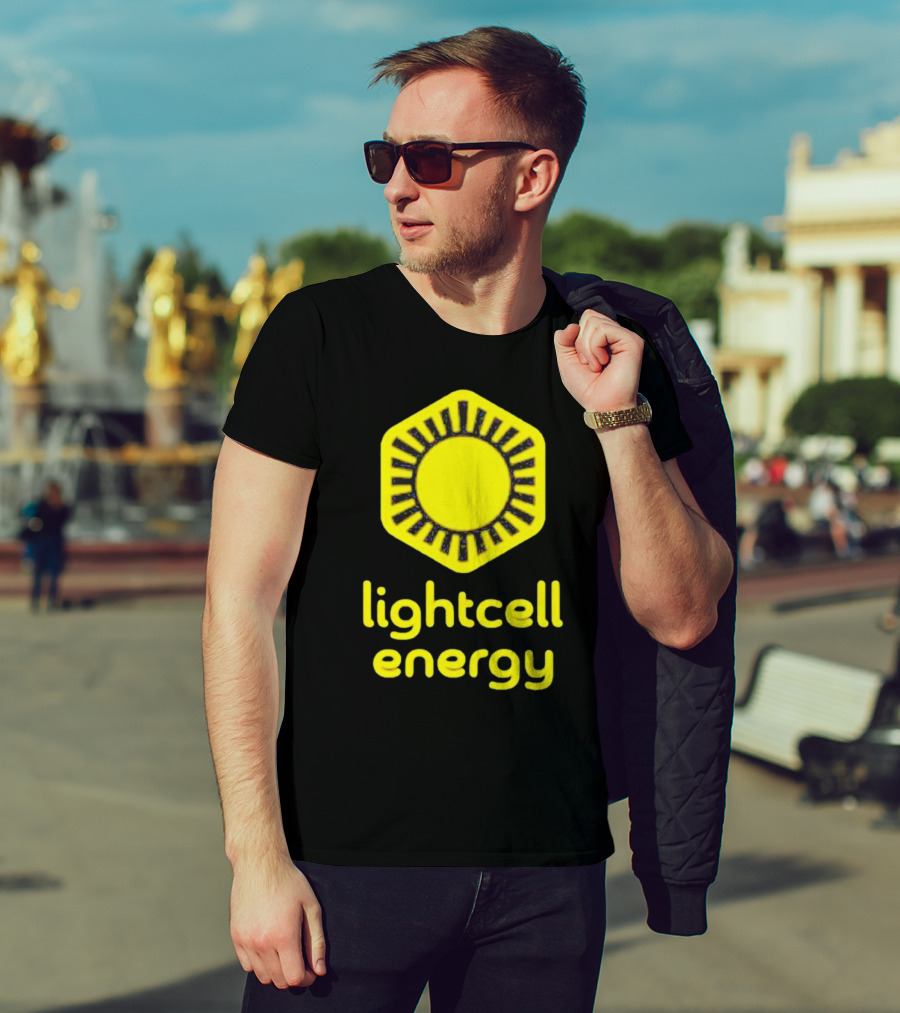 Danielle Fong Lightcell Energy Sunburst Hexagon T-Shirt