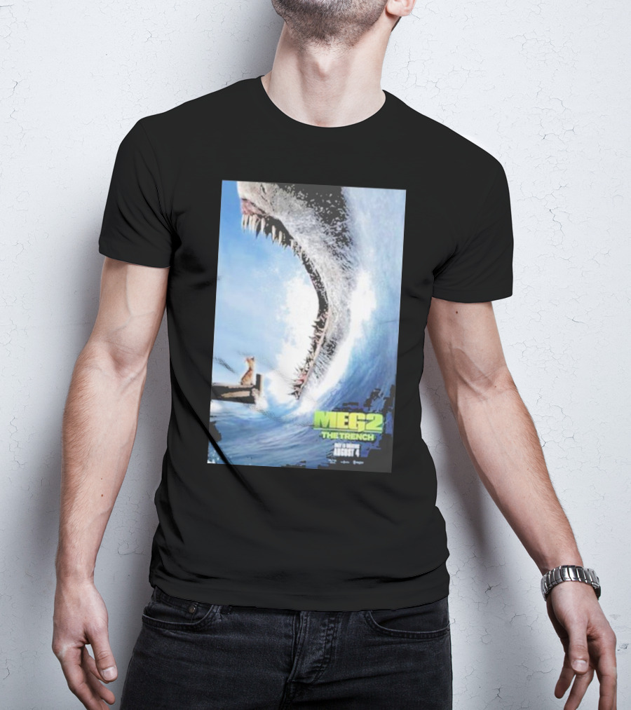MEG 2 The Trench Shark Image Theater Release August 4 T-Shirt