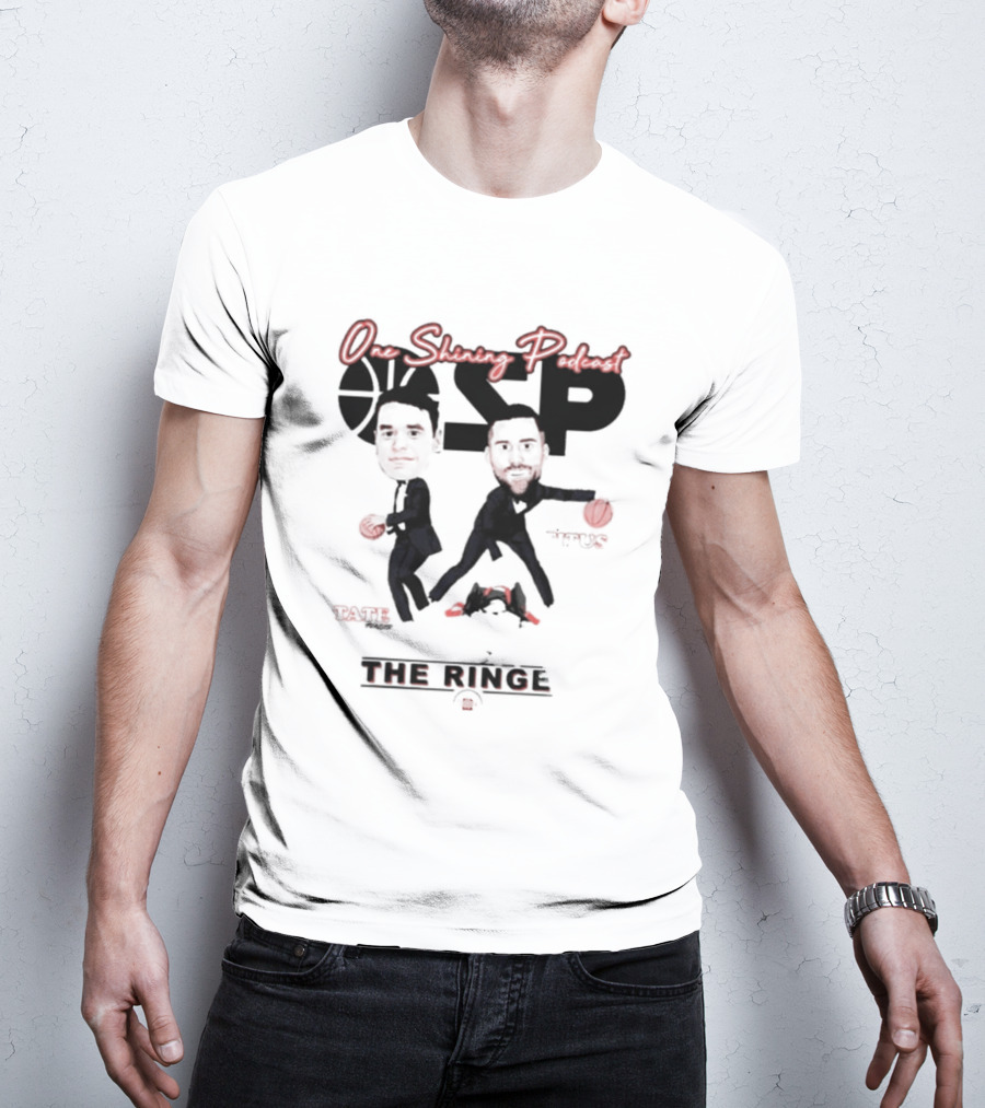 One Shining Podcast OSP Caricature The Ringer T-Shirt