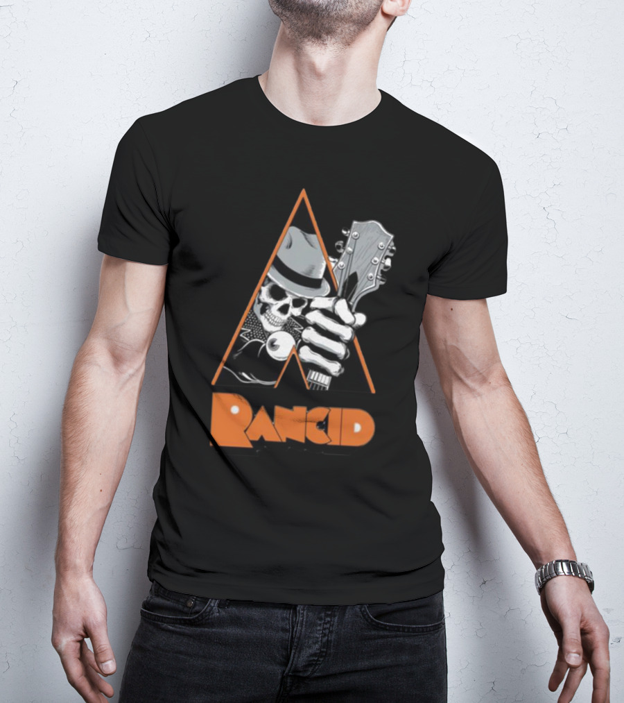 Pvnx Rancid Skull Guitar Fedora T-Shirt