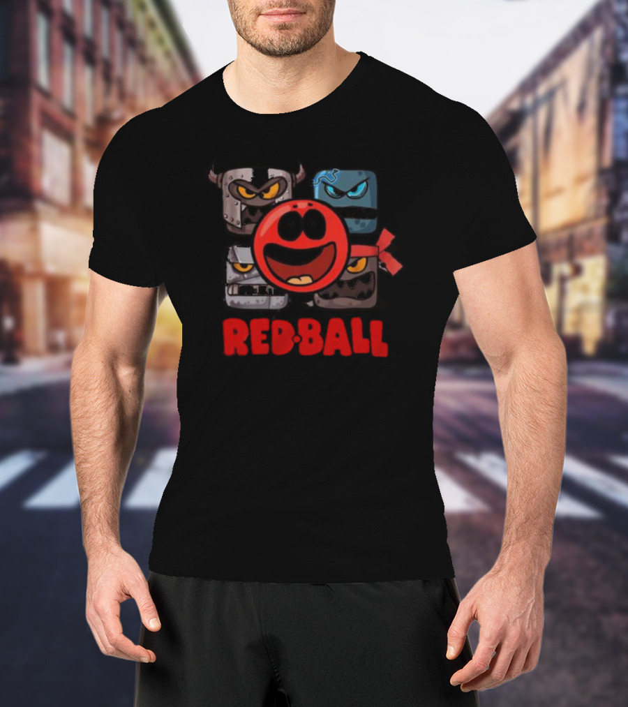 Red Ball 4 Characters And Enemies The Crew T-Shirt