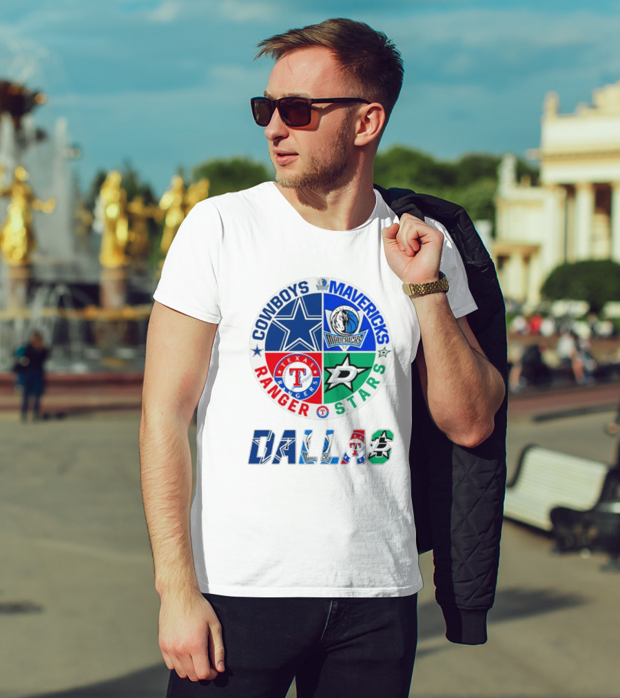 Dallas Cowboys Mavericks Rangers Stars T-Shirt