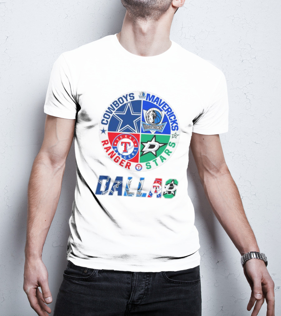 Dallas Cowboys Mavericks Rangers Stars T-Shirt