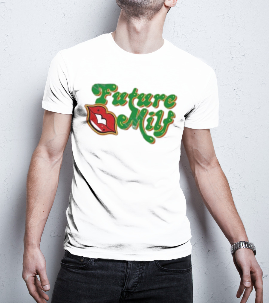 Future M.I.L.F Red Lips Green Script T-Shirt