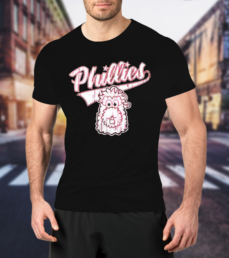 Phillies Phanatic Cartoon Head T-Shirt