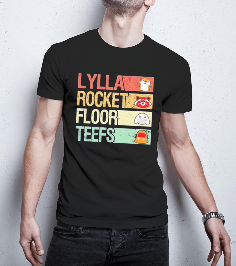 Lylla Rocket Floor Teefs Guardians Icons T-Shirt