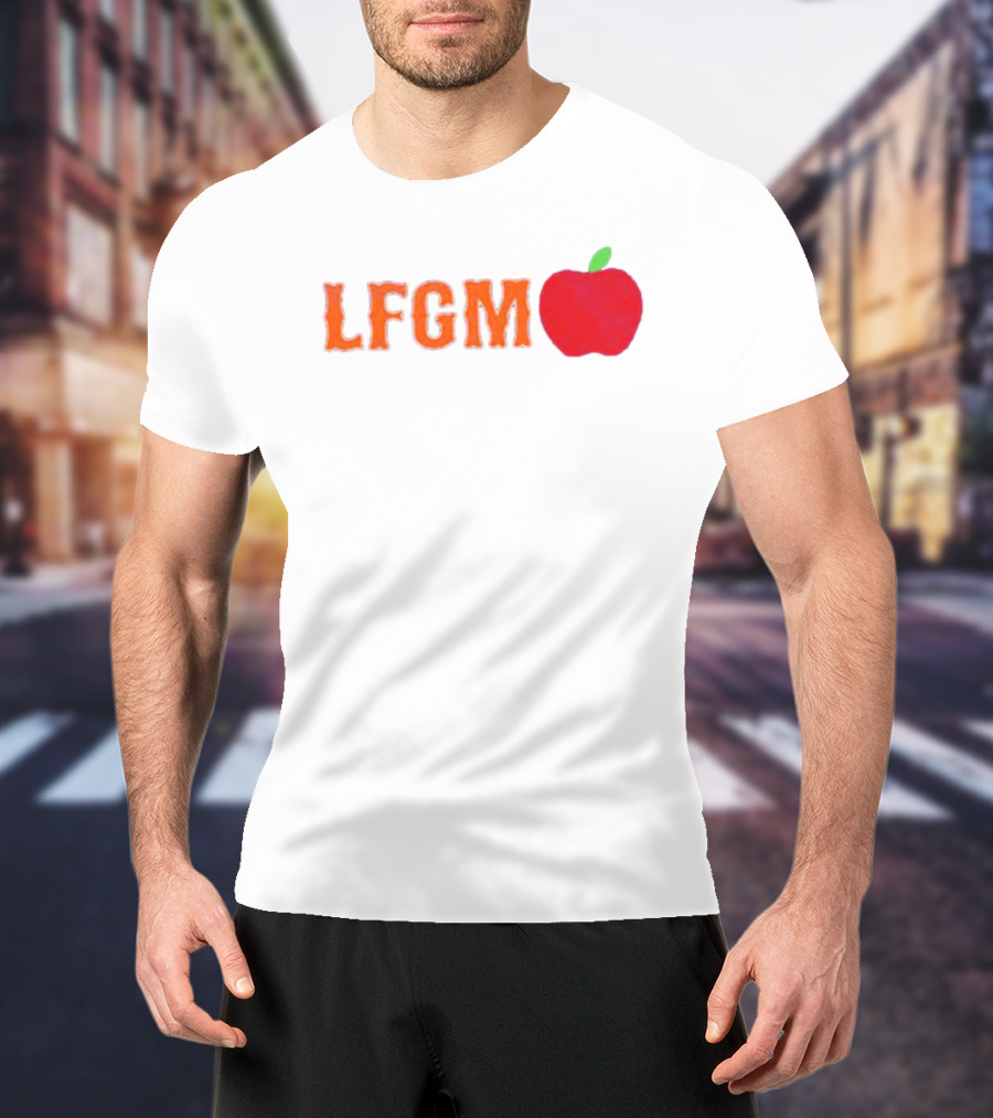 Mets Merized LFGM Apple Fan T-Shirt