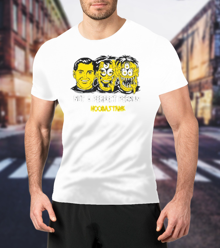 Not A Perfect Person Hoobastank Yellow Faces T-Shirt