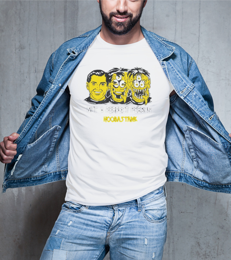 Not A Perfect Person Hoobastank Yellow Faces T-Shirt