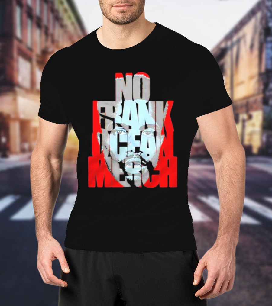 No Frank Ocean Merch Bold Text Face T-Shirt
