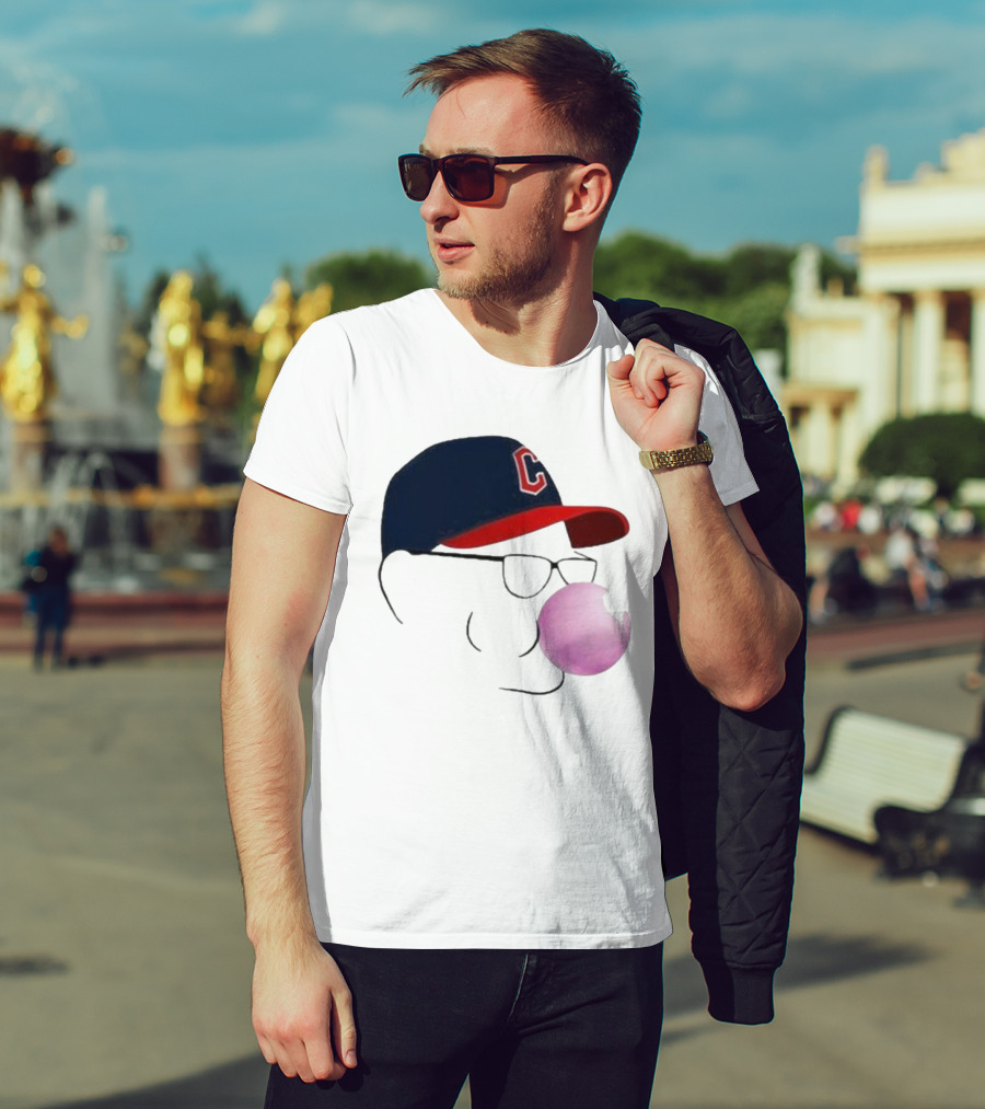 Cleveland Guardians Tito Bubblegum Baseball Hat T-Shirt