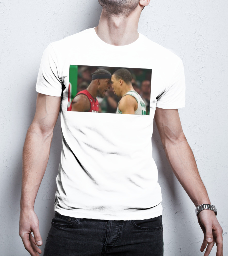 Jimmy Butler Grant Williams Faceoff Heat Celtics T-Shirt