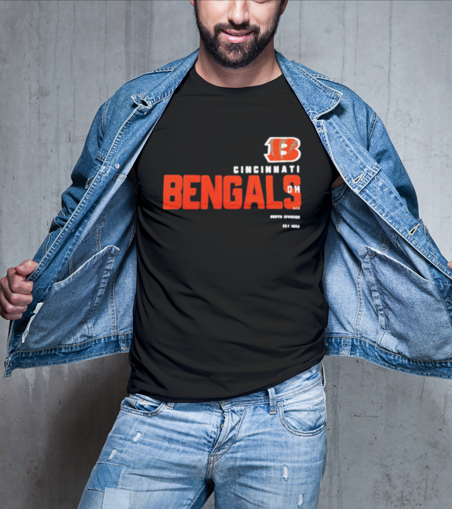 Cincinnati Bengals 13 Ohio Est 1968 Sports Team Tri-Blend T-Shirt