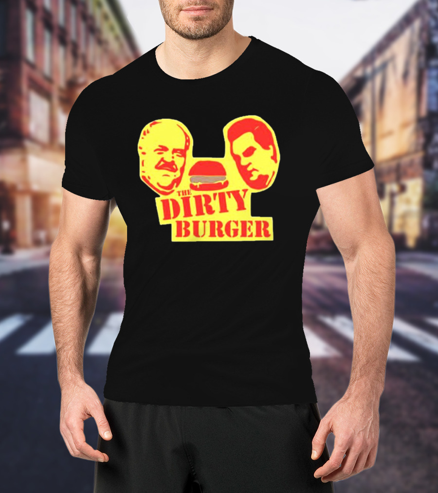 THE DIRTY BURGER Faces And Burger T-Shirt