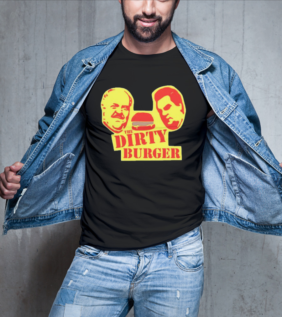 THE DIRTY BURGER Faces And Burger T-Shirt