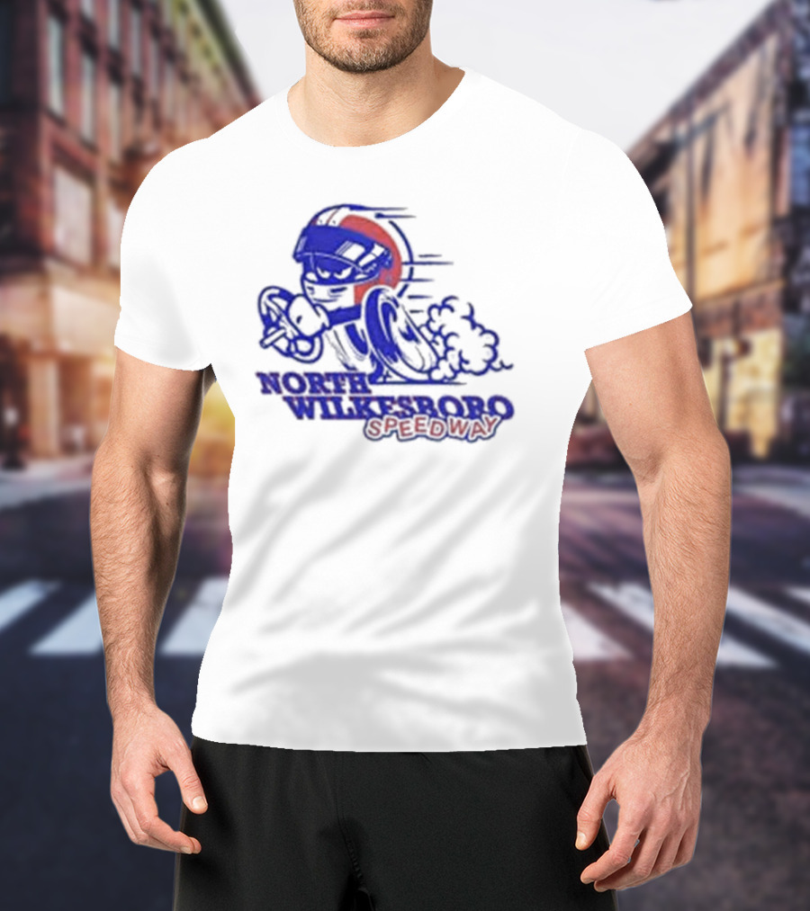 North Wilkesboro Speedway Racing Character T-Shirt