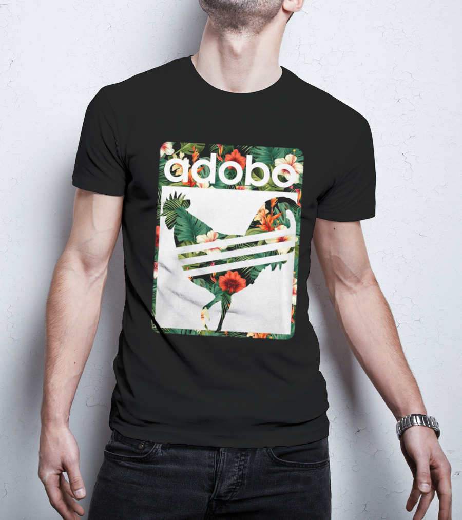 Adobo Floral Chicken T-Shirt