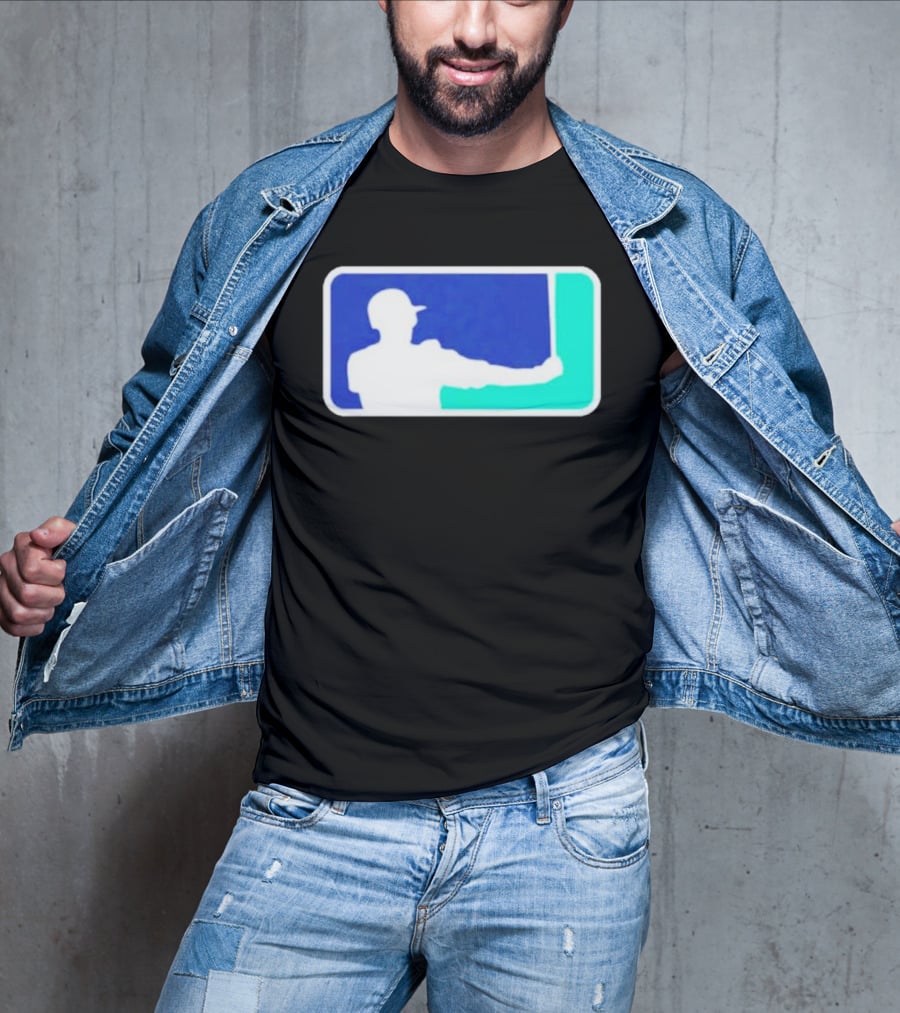 Baseball Ichiro Parody Logo Silhouette Player Swing T-Shirt