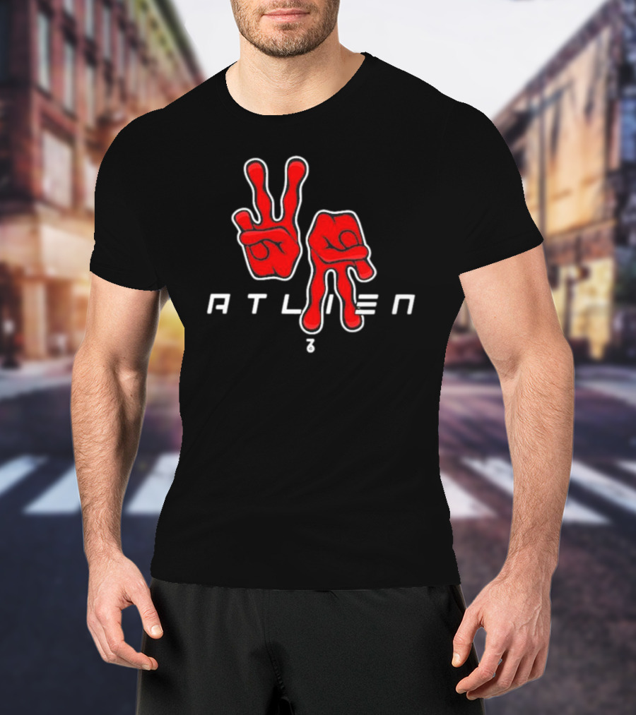 Seven Six Atliens Oukastnight Peace Sign T-Shirt