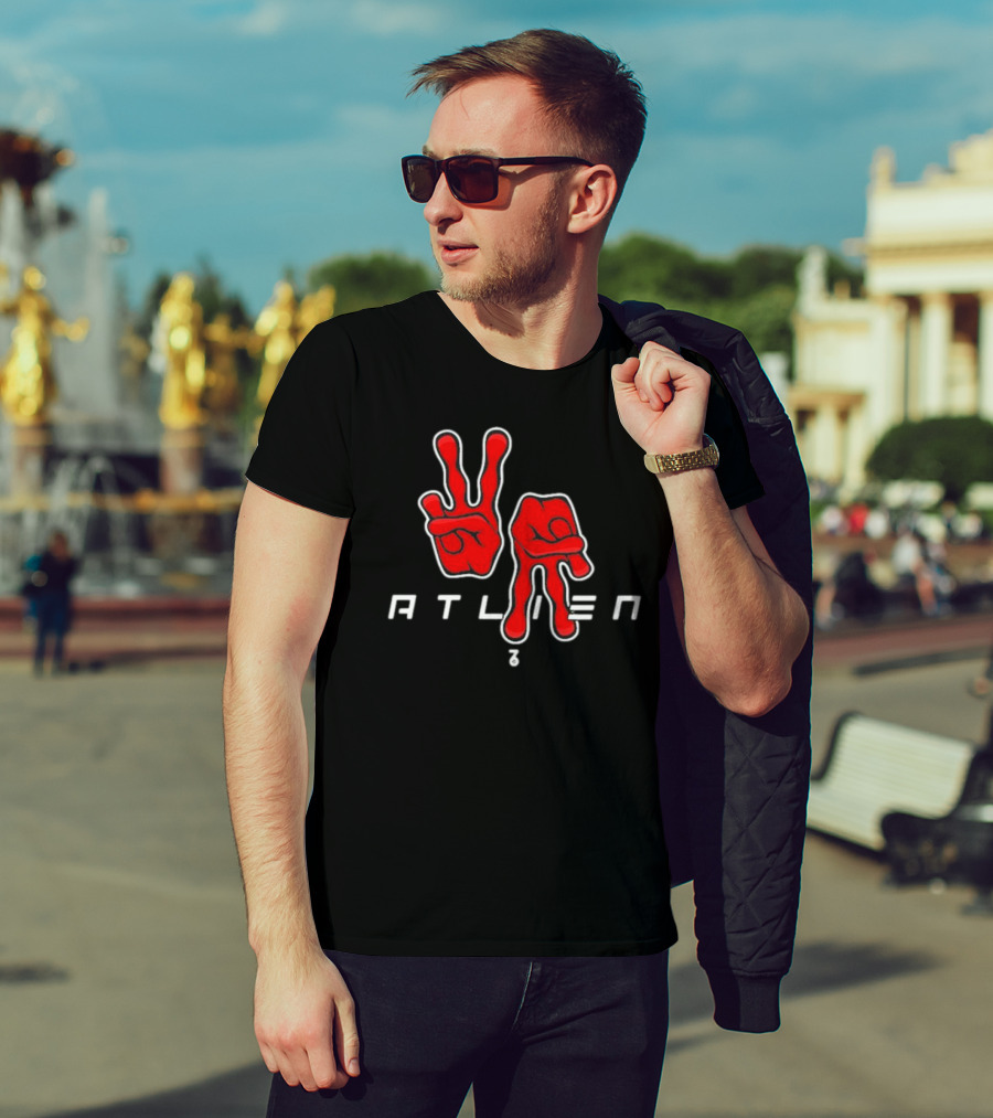 Seven Six Atliens Oukastnight Peace Sign T-Shirt