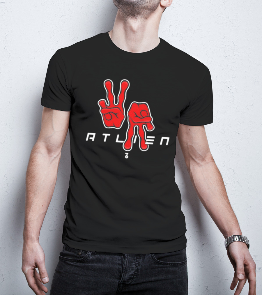 Seven Six Atliens Oukastnight Peace Sign T-Shirt