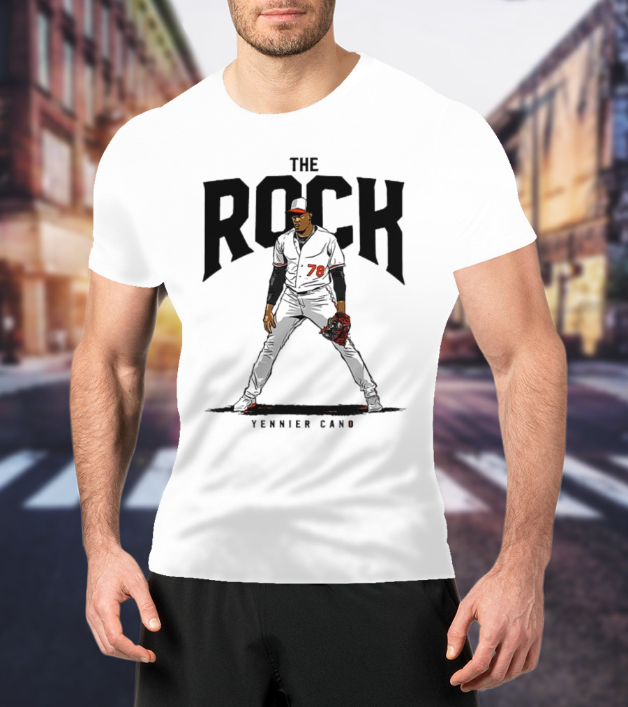 The Rock Yennier Canó 78 Baseball Player T-Shirt