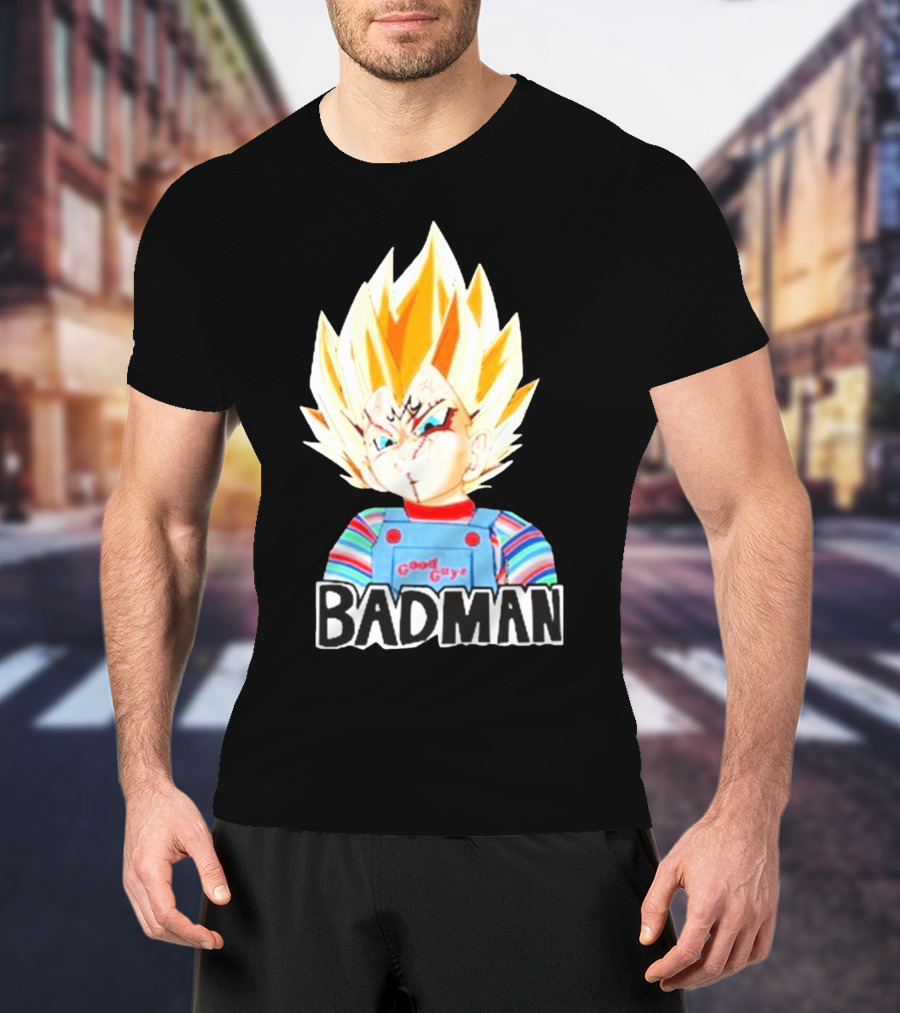 Badman Good Guy Vegeta Chucky Combo T-Shirt