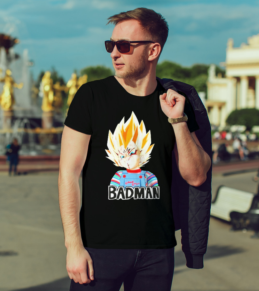 Badman Good Guy Vegeta Chucky Combo T-Shirt