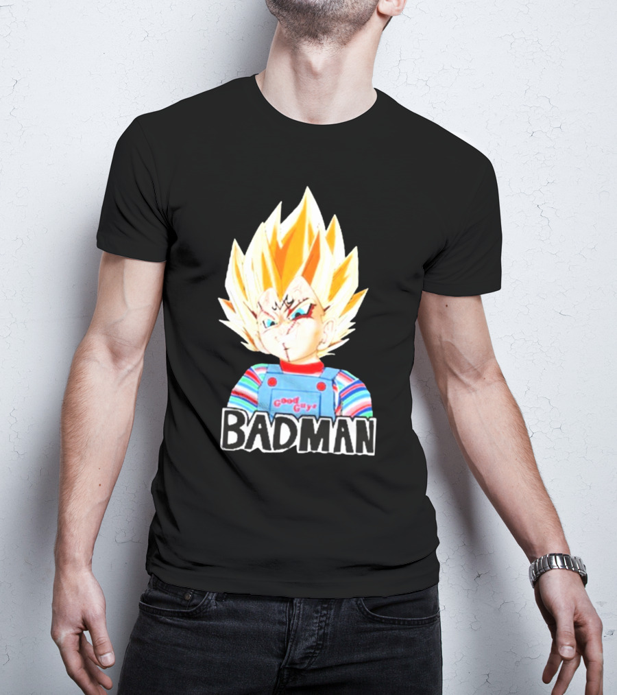 Badman Good Guy Vegeta Chucky Combo T-Shirt