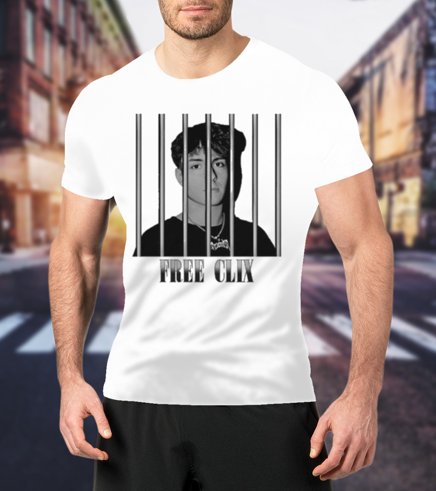 Free Clix Jail Bars T-Shirt