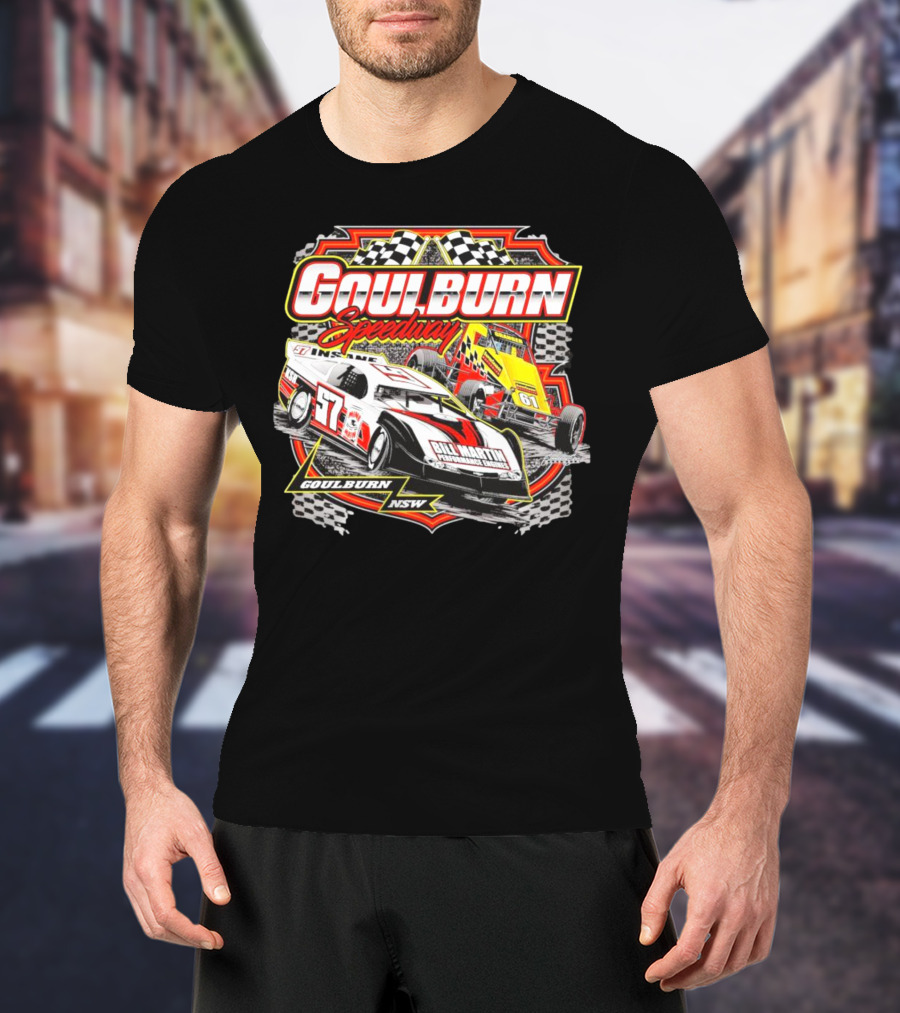 Goulburn Speedway Bill Martin Motorsport Goulburn NSW Racing Cars T-Shirt