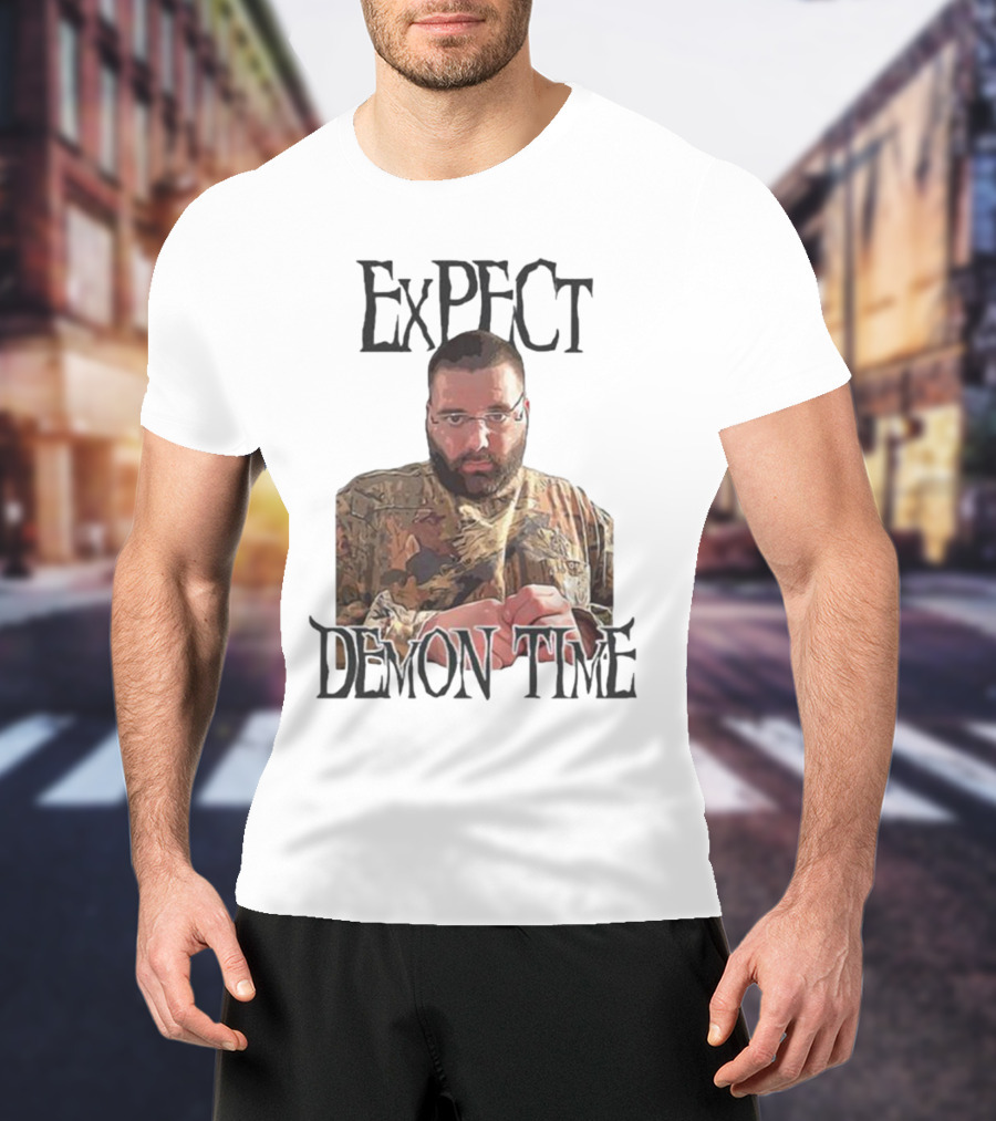 Expect Demon Time Clergy Camo T-Shirt