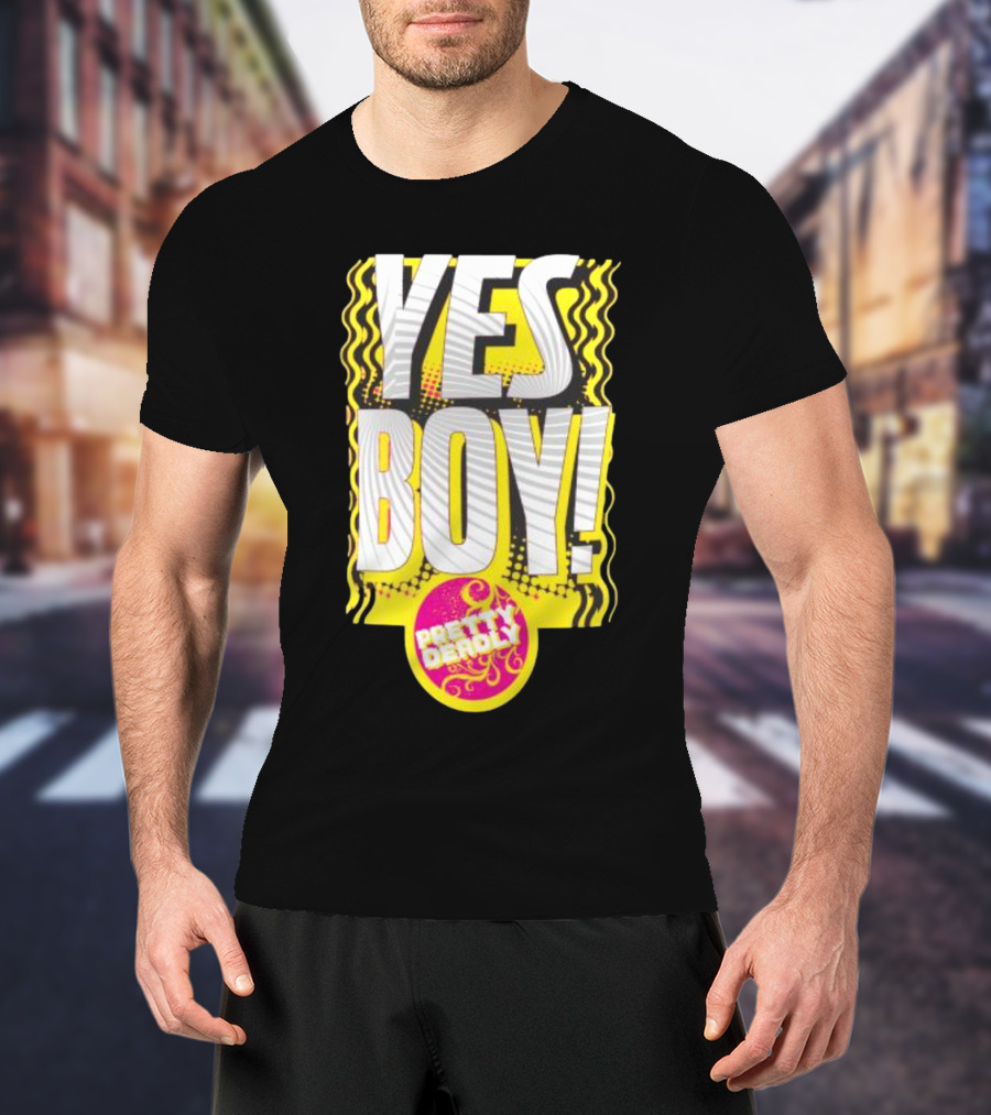Yes Boy Pretty Deadly Neon Style Burst T-Shirt