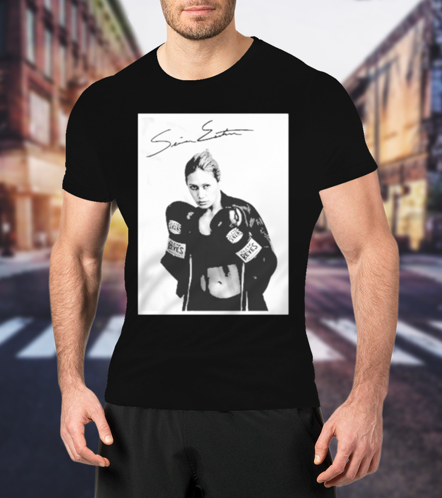 Seniesa Estrada SuperBad Boxing Iconic Reyes Gloves T-Shirt