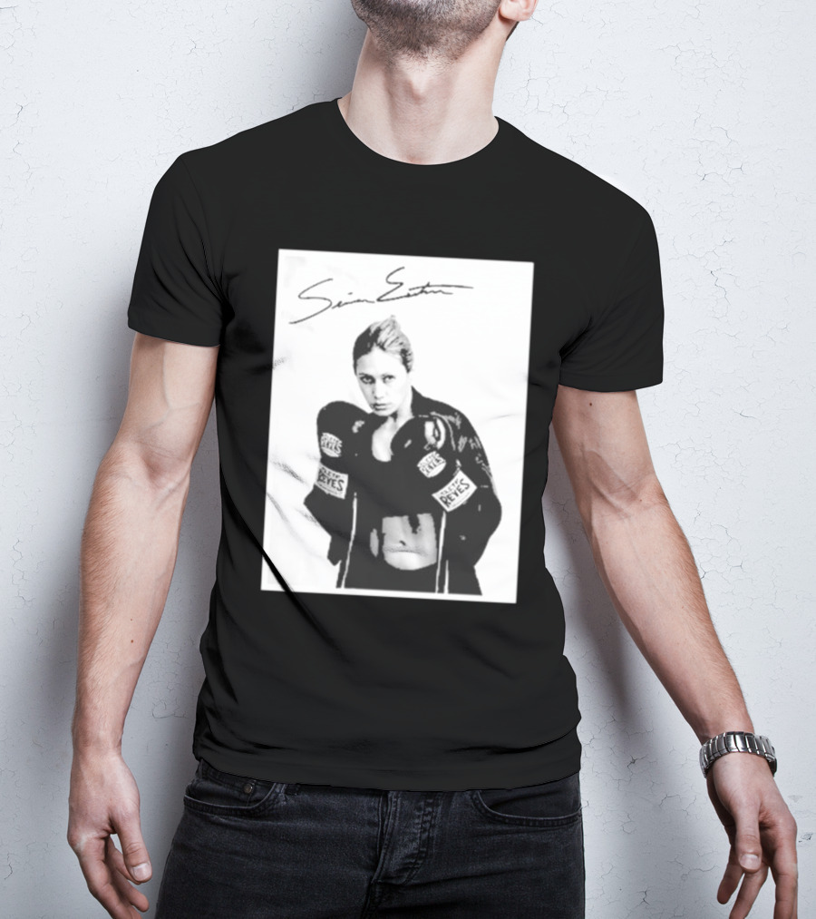 Seniesa Estrada SuperBad Boxing Iconic Reyes Gloves T-Shirt