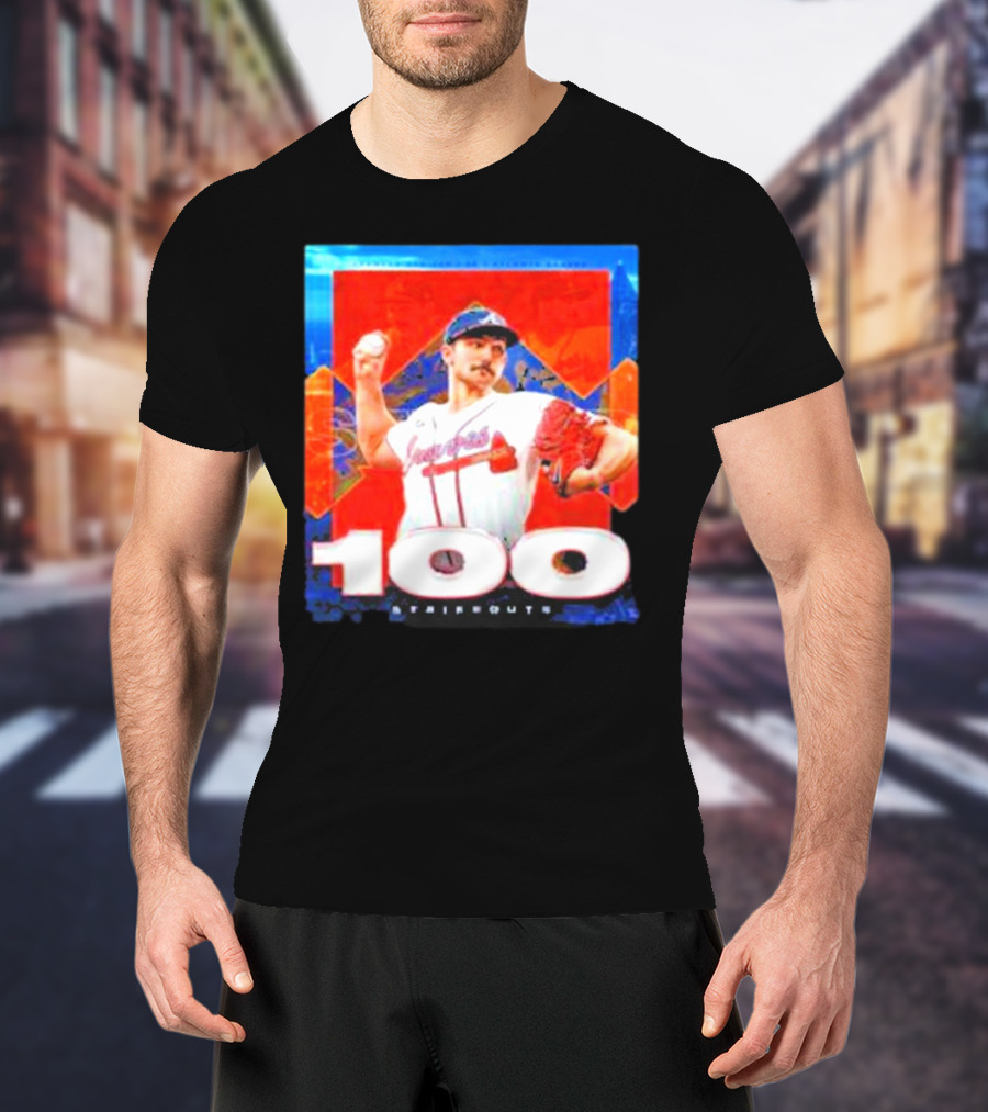 Atlanta Braves Spencer Strider 100 Strikeouts Vintage T-Shirt