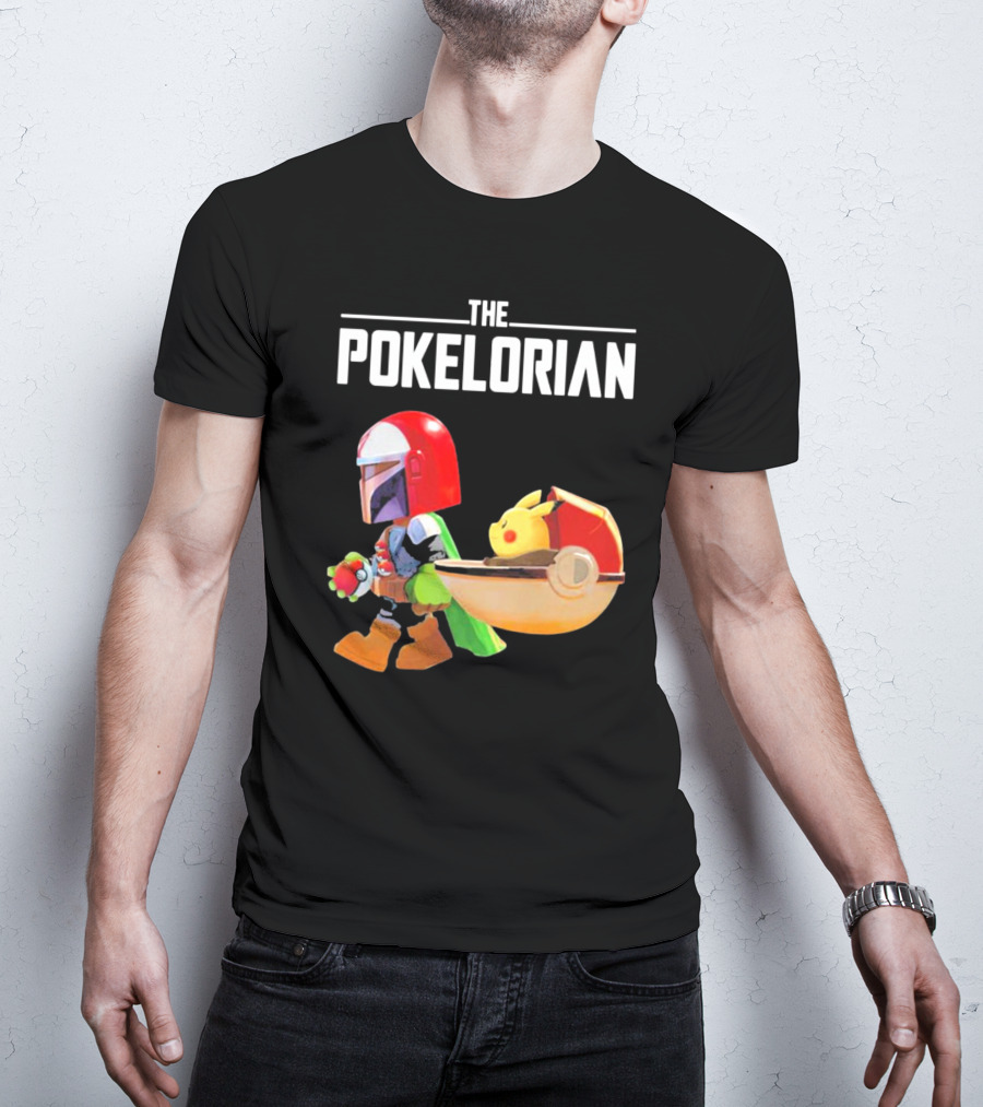 THE POKELORIAN Pikachu Yoda Parody Pop Culture Crossover T-Shirt