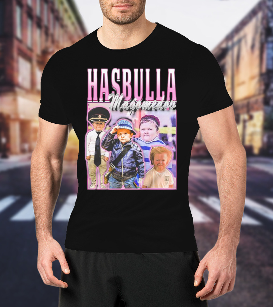 Hasbulla Magomedov Collage With Friday Beers T-Shirt