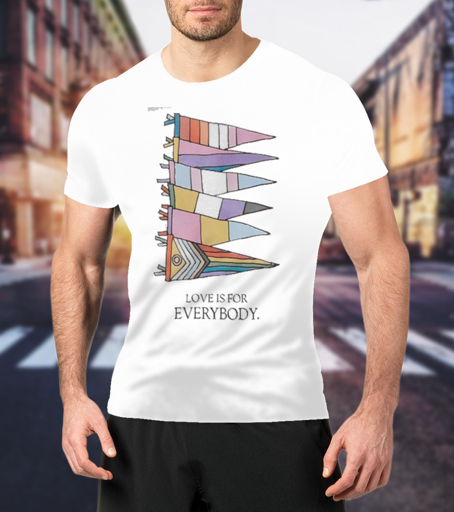 Libsoftiktok Love Is For Everybody Pride Flags T-Shirt