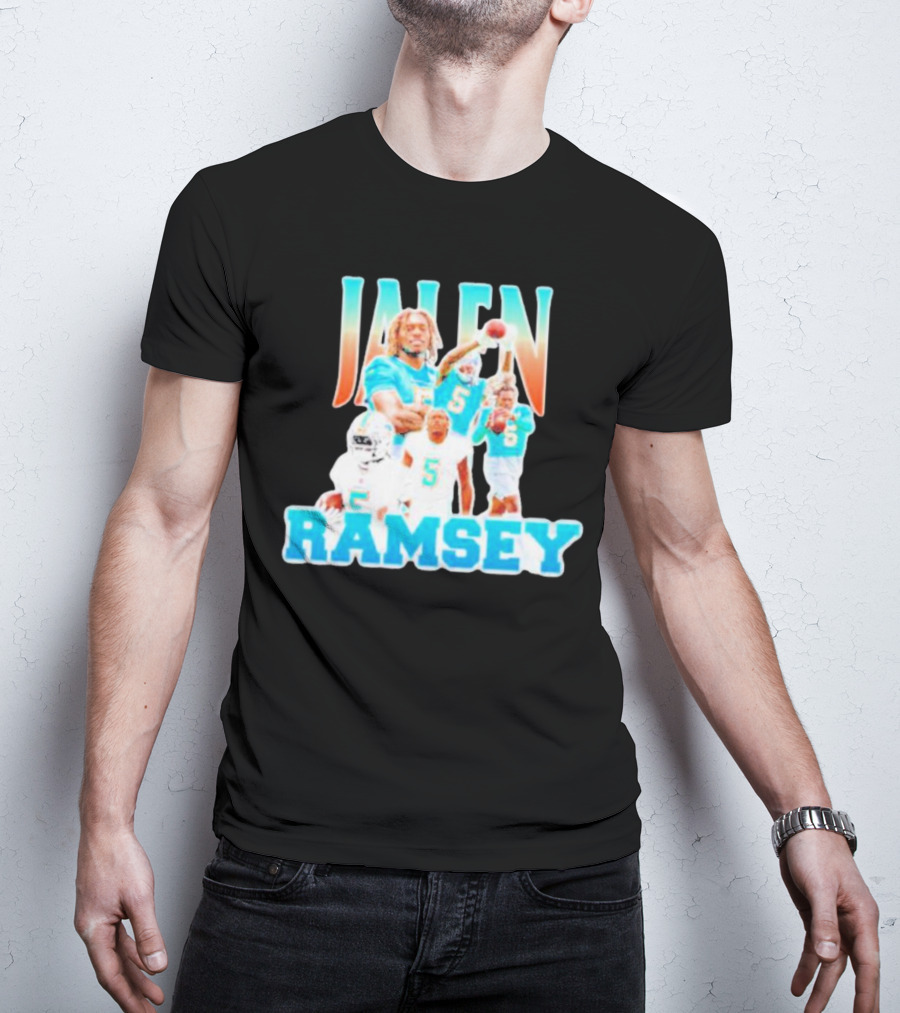 Jalen Ramsey Miami Dolphins Athlete Highlights T-Shirt