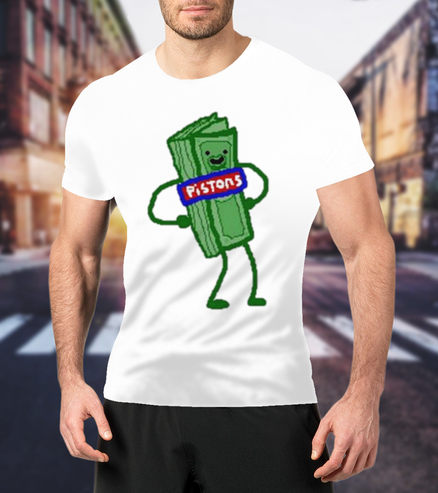 Monty Williams Pistons Money Mascot T-Shirt