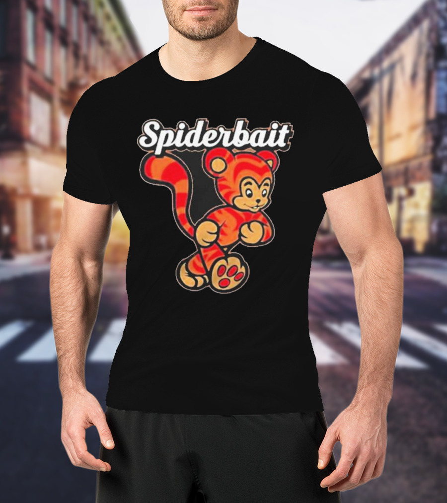 Spiderbait Striped Cartoon Tiger T-Shirt