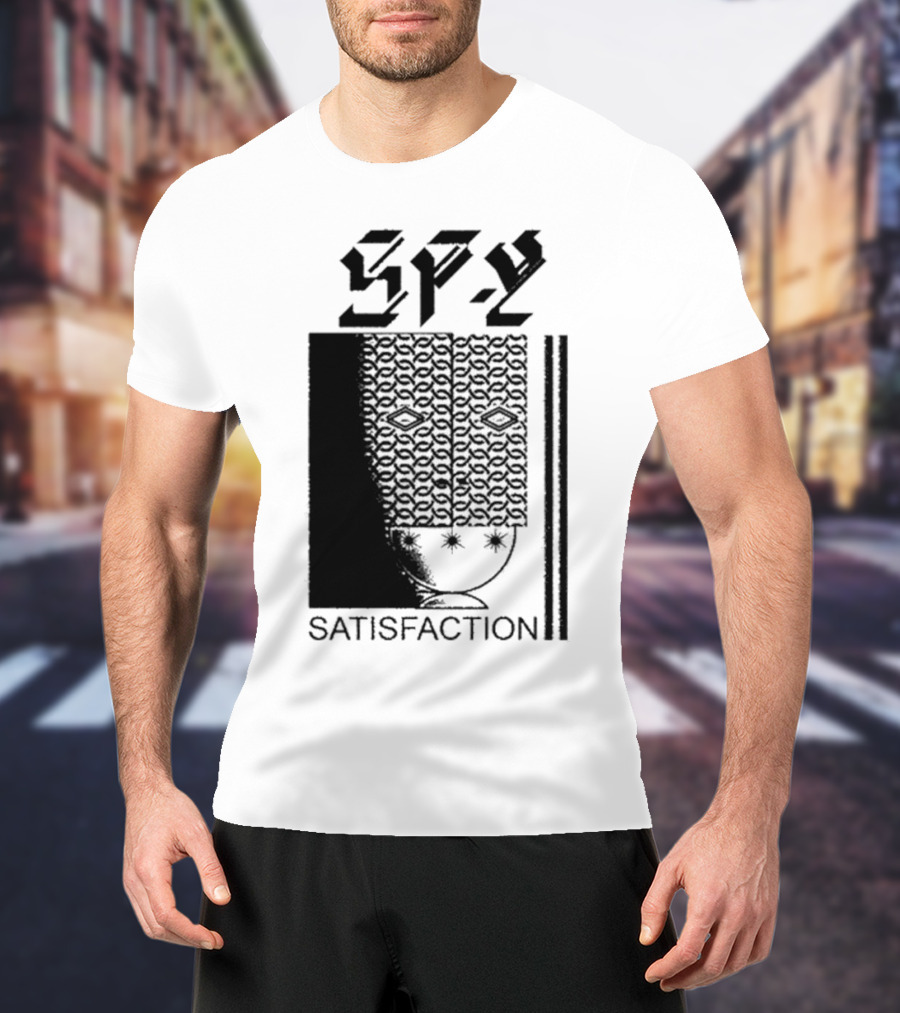 Spy Satisfaction Patterned Mask T-Shirt