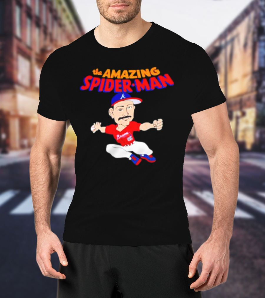 Spencer Strider Atlanta Braves The Amazing Spider-Man Baseball Fusion T-Shirt