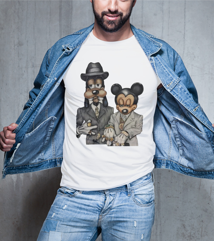 90s Hip Hop Dancehall Soca Junkie Mickey Mouse Goofy Fashion T-Shirt