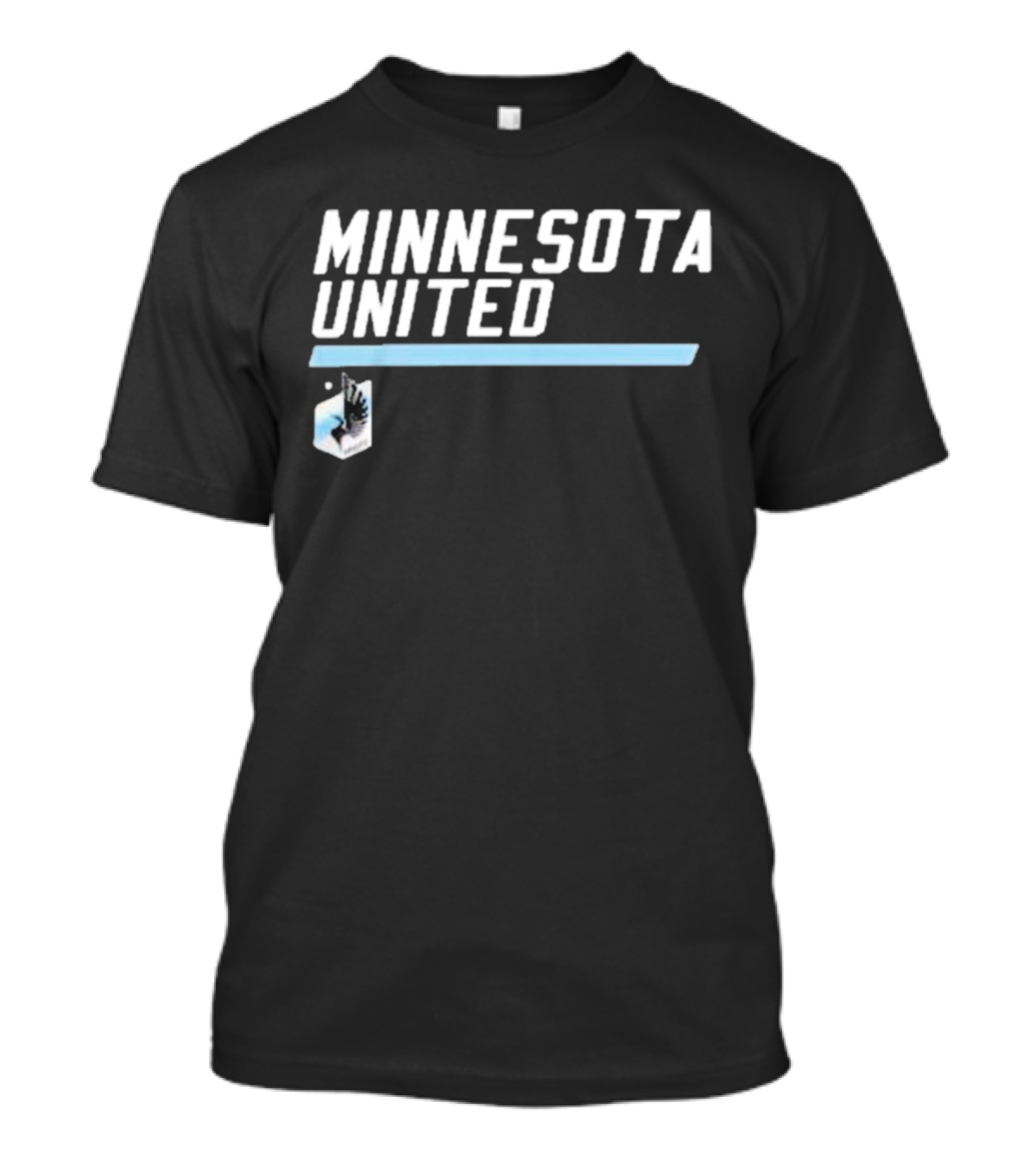 Minnesota United FC Logo With Blue Slant And Text T-Shirt