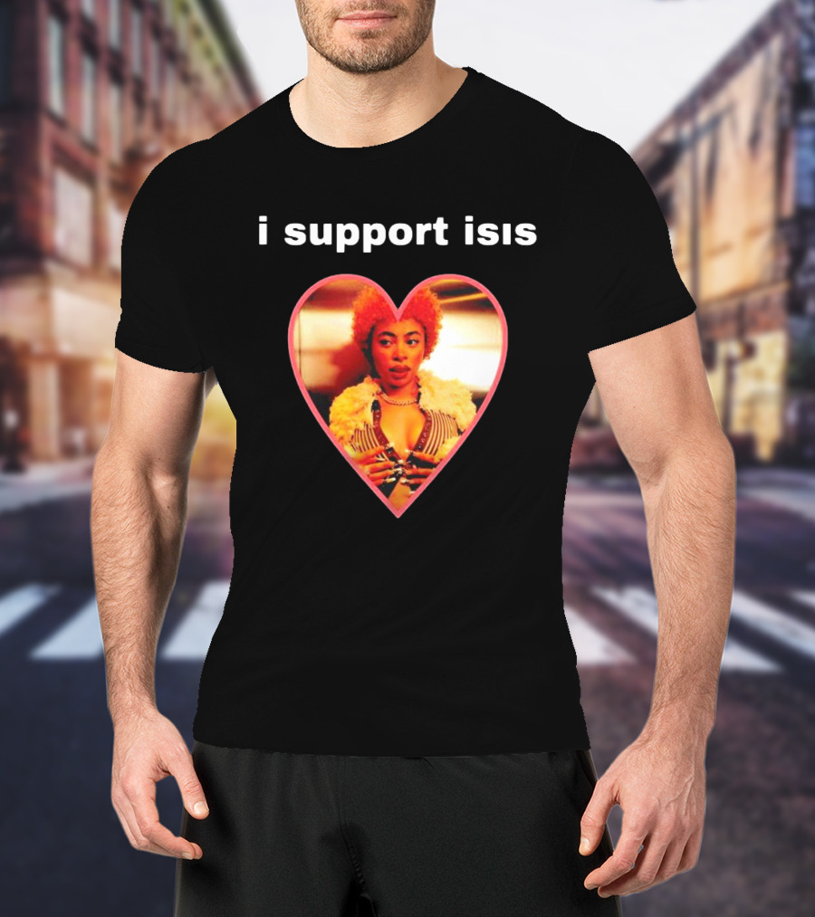 I Support Isis Heart-shaped Image T-Shirt