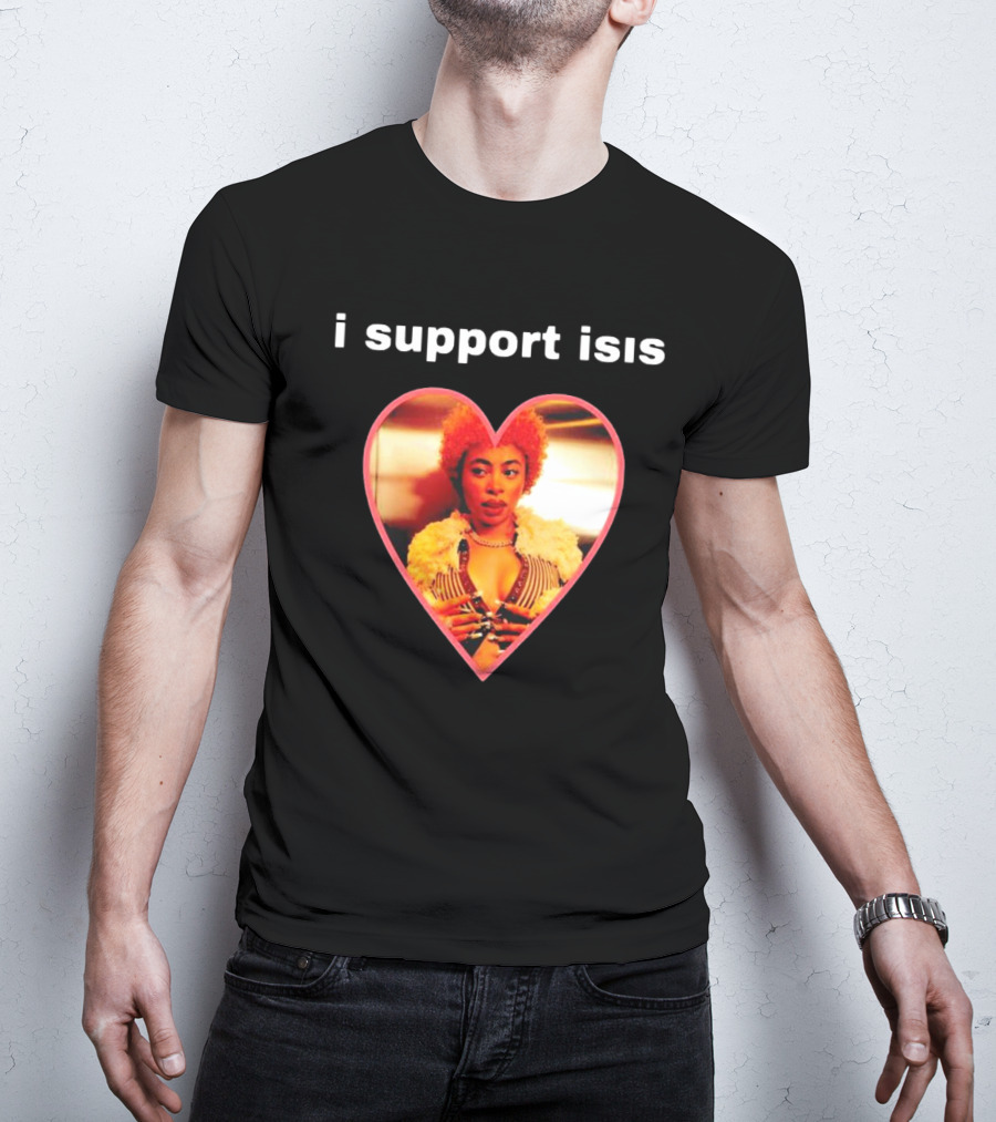 I Support Isis Heart-shaped Image T-Shirt